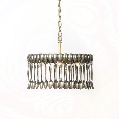 100 Spoons Chandelier Vintage Silver Pendant Spoon Pendant Candelabra CV-33