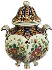 Vintage Vase Delft Velsen Polychrome Multi-Color Ceramic Hand-Painted Pa