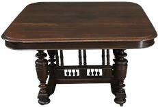 Table Henry II Renaissance Antique French 1900 Oak Wood