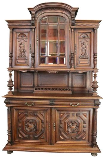 Buffet Henry II Renaissance Mahogany Mythology Juno Diana Artemis Hera Goddess