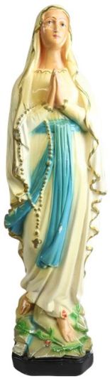 Vintage Sculpture Religious Our Lady Notre Dame Madonna Mary of Lourdes Antique