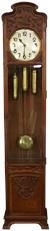 Antique Grandfather Clock Art Nouveau Walnut