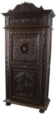 Antique Cabinet Brittany Romantic Man Woman Couple Flowers Windmill