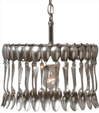 60 Spoons Chandelier Vintage Silver Pendant Spoon Pendant Candelabra B CV-31