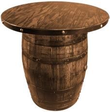 Pub Table Drinks Cinnamon Red Metal Wood
