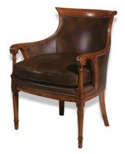 Accent Accent Chair Chair Traditional Traditional Wood Leather Wood MK-143