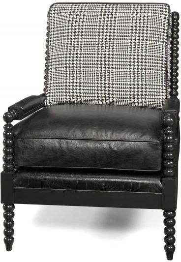 Accent Accent Chair Chair Traditional Traditional Wood Leather Wood MK-148