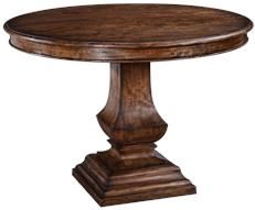 Pastry Table Tuscan Italian Round Rustic Pecan Wood Round