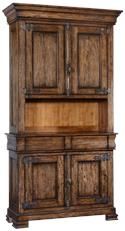 Side Cabinet Philippe Rustic Pecan Wood French Cremone 4 Doors