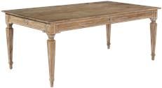 Dining Table Swedish Rectangular Beachwood Finish Solid Wood