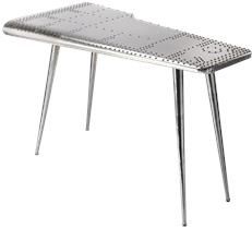 Pub Table Drinks Industrial Chic Tapered Legs Polished Distressed Stainless