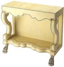 Console Table Art Nouveau Paw Feet Lion Polished Cream Cosmopolitan Stainless