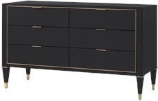 Commode Chest of Drawers BUNGALOW 5 HUNTER Neo-Classical Large Antique Brass