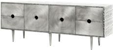 Sideboard BUNGALOW 5 RANDERS Painted Interior Nickel German Silver Cladding