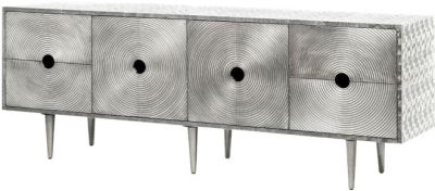 Sideboard BUNGALOW 5 RANDERS Painted Interior Nickel German Silver Cladding