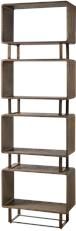 Etagere Shelves BUNGALOW 5 VERRA Mid-Century Modern Rounded Corners Antique