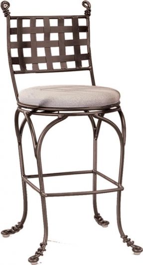 Bar Stool KALCO VINE Gothic Bark Coco Hand-Forged Wrought Iron Forged Swi