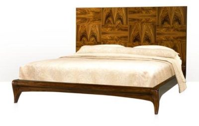 Bed THEODORE ALEXANDER KENO BROS Mid-Century Modern King Mahogany Solid Oak
