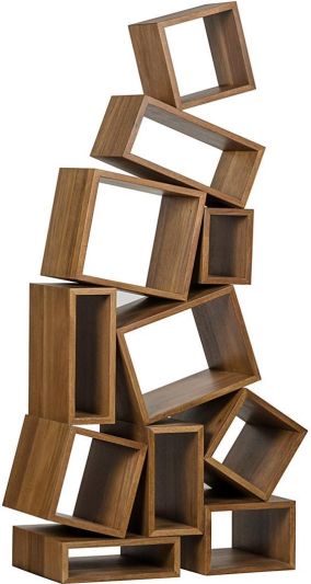 Bookcase Cubist Dark Walnut 9 -Shelf