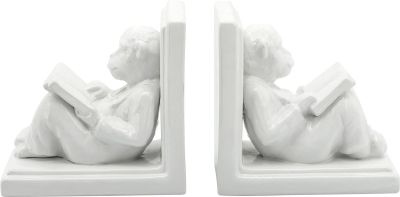 Bookends Bookend Casual Home Reading Monkey White Pair Ceramic