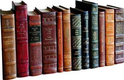 Books Faux Book SARREID Assorted Multi-Color Leather