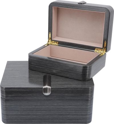 Box Contemporary Gray Set 2 Metal