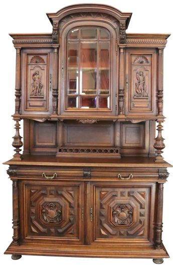 Buffet Henry II Renaissance Mahogany Mythology Juno Diana Artemis Hera Goddess