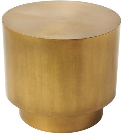 Bunching End Table Nesting Tables Side Contemporary Round Distressed Metalworks