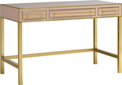 Vanity CURREY ARDEN Silver Peony Satin Brass Engineered Hardwood Solid Wood