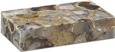 Box CURREY MALAGA Large Black Agate Gemstone