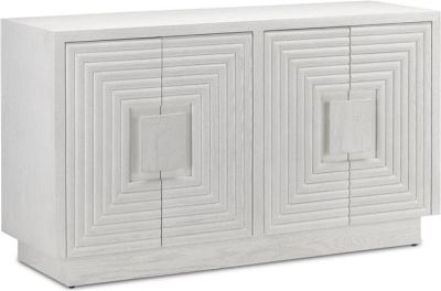 Storage Cabinet CURREY MOROMBE Cerused White Oak Adjustable Soft-Close Hinges 2