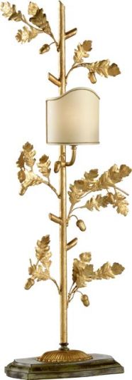 Table Lamp Transitional 3-Light Ivory Gold Paper Shade Shades Included