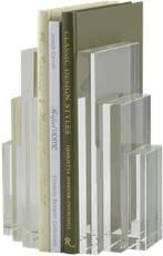 Bookends Bookend Transparent Pair Crystal