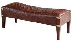 Bench CYAN DESIGN MECHI Brown Leather