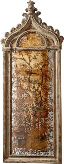 Wall Art CYAN DESIGN LOUVRE Rustic Gold Poly Foam Mirrored Glass Mirror