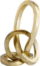Sculpture CYAN DESIGN Abstract Meridian Gold Aluminum
