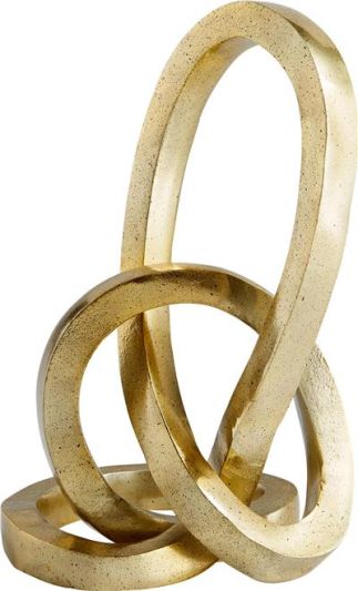 Sculpture CYAN DESIGN Abstract Meridian Gold Aluminum