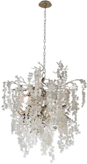 Chandelier JOHN-RICHARD SHIRO-NODA 11-Light Frosted Clear Blue Amber Champagne