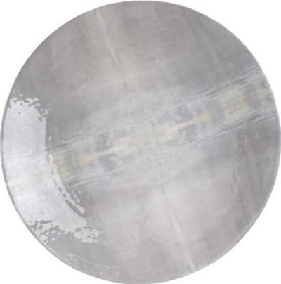 Charger Plate JOHN-RICHARD Carol Benson-Cobb Silver Leaf Siler Metal Brass