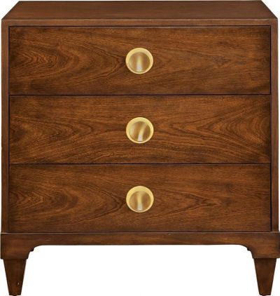 Chest of Drawers PORT ELIOT 20th C French Block Tapered Feet Hand-Rubbed