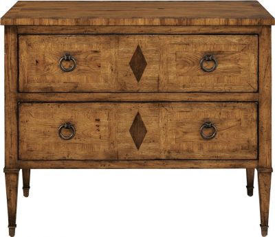 Chest of Drawers PORT ELIOT Italian Tapered Legs Leg Hand-Rubbed Knotty Pecan