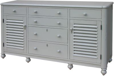 Chest of Drawers TRADE WINDS NEWPORT Traditional Antique Gray Paint Painted