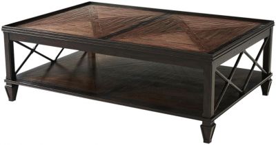 Cocktail Table THEODORE ALEXANDER MARST HILL 20th C European Chamfered Legs