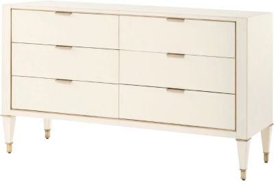Commode Chest of Drawers BUNGALOW 5 HUNTER Neo-Classical Large Antique Brass