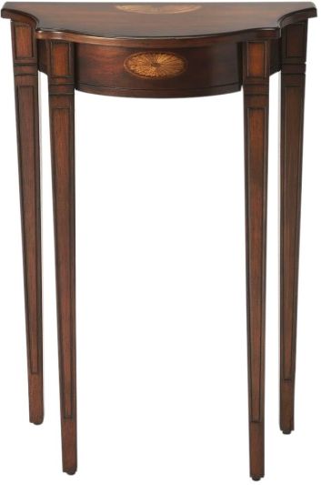 Console Plantation Cherry Distressed Resin Walnut Maple Rubberwood