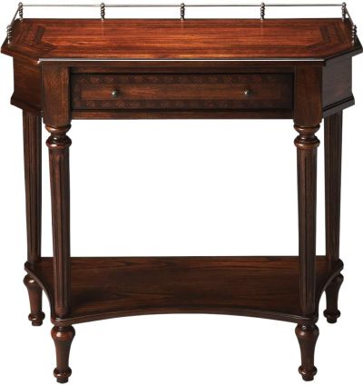 Console Table Plantation Cherry Antique Brass Distressed Ash Mahogany Pop