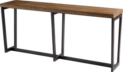 Console Table CYAN DESIGN FARGO Transitional Brown Noir Black Wood Iron