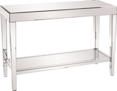 Console Table HOWARD ELLIOTT ORION Contemporary Rectangular Polished Nickel