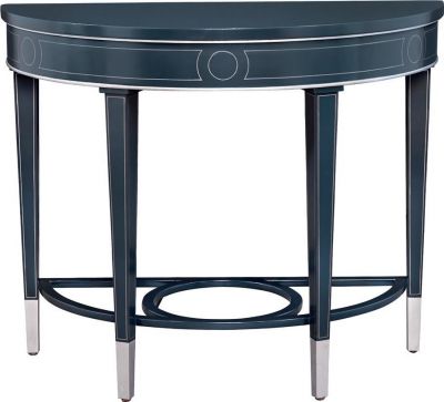 Console Table PORT ELIOT Demilune Milan Lacquer Blue