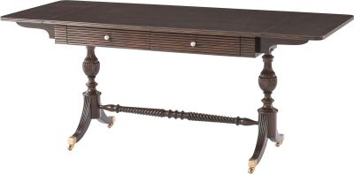 Console Table THEODORE ALEXANDER ALEXA HAMPTON Regency Downswept Legs Reeded